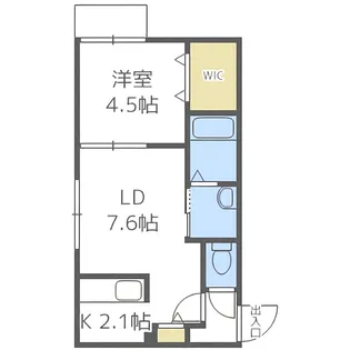 Wind Hills(ウィンドヒルズ)【4階】の間取り