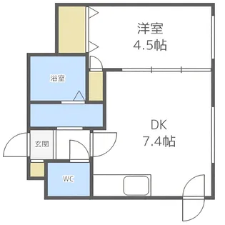 グランドサクセス東札幌【3階】の間取り