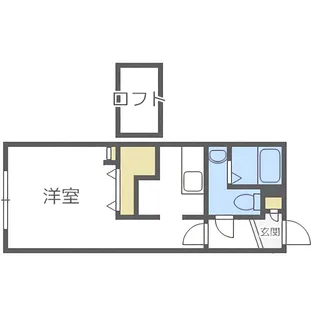 ファインブルーム学園前【1階】の間取り