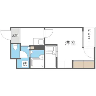 CANVASSすすきの【8階】の間取り