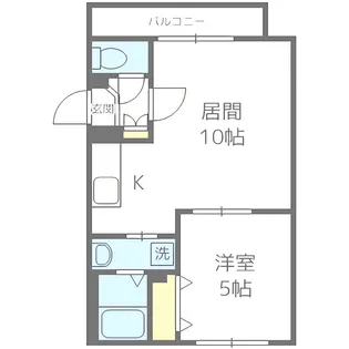 フォンテーヌ東札幌【3階】の間取り