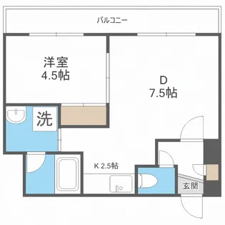 エポック南7条館【3階】の間取り