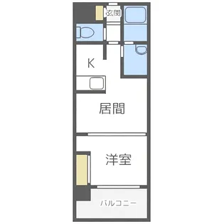SOUTHERN CROSS 313【5階】の間取り