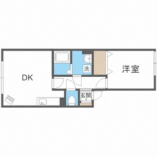 ハイセレール中島公園【102号室】の間取り