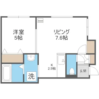 レジデンス大通公園【2階】の間取り