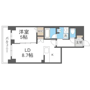 ジュノール札幌植物園【1402号室】の間取り