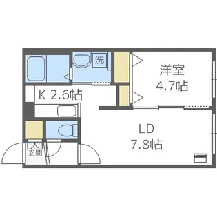 SAKURAコンフォートS【4階】の間取り