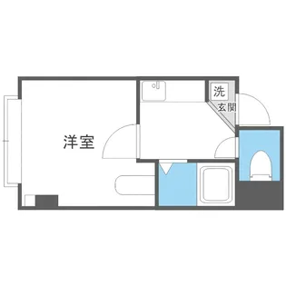 クロスコート【406号室】の間取り