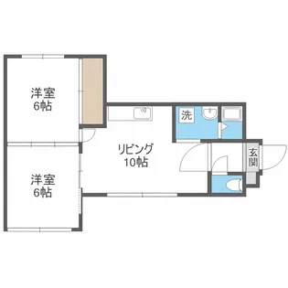 トーシンハイツ月寒【101号室】の間取り