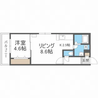 フェリスファミリアクアトロ【3階】の間取り