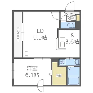 クレストハウス1816【1階】の間取り