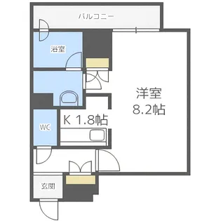 グランカーサ裏参道【6階】の間取り