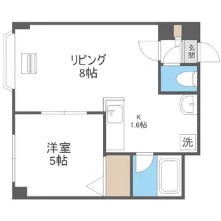 リーガルコート南5条【105号室】の間取り