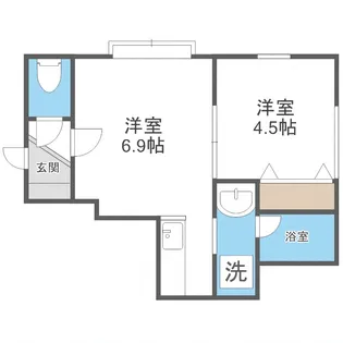 アプレミディ【201号室】の間取り