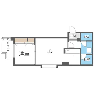 アクセス東札幌【5階】の間取り