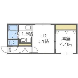 コムフォート南平岸【1階】の間取り