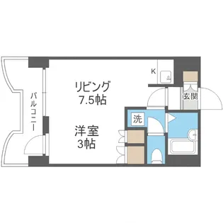札幌ビオス館【9階】の間取り