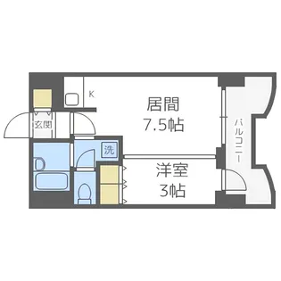 札幌ビオス館【4階】の間取り