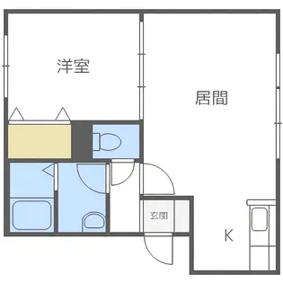 ジュピター白石中央Ⅱ【3階】の間取り
