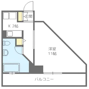 AMSTOWER南6条【11階】の間取り