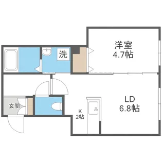 Terrace Kasumi(テラスカスミ)【5階】の間取り