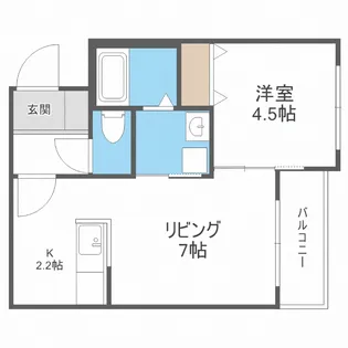 welina南郷16(ウェリナ南郷16)【3階】の間取り