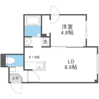 パティーナ南澄川【2階】の間取り