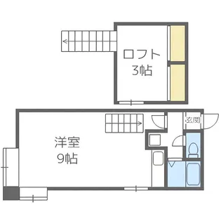 フラットA・アパート【101号室】の間取り