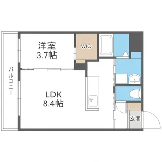 ラグナベルデ菊水7条【301号室】の間取り