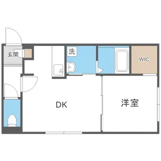 ベレール中の島【302号室】の間取り