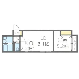 NIPPO Core 澄川【4階】の間取り