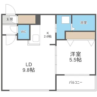アジュールコートN5【3階】の間取り