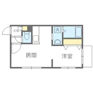 カハラ白石【406号室】の間取り