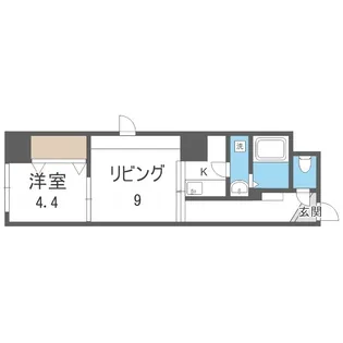 パークヒルズ中央12【8階】の間取り