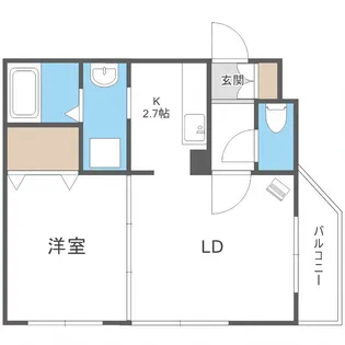 シャトーアンジュラス【3階】の間取り