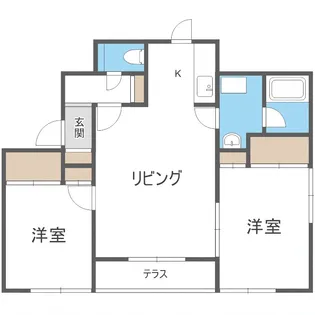 スプリングクリーク【201号室】の間取り