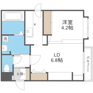 ノースクレイン【2階】の間取り