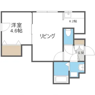 ブランノワール菊水.exe【202号室】の間取り