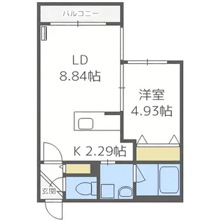 メゾンひばりが丘【302号室】の間取り