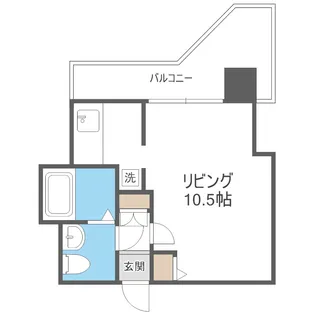 レジディア札幌駅前【4階】の間取り