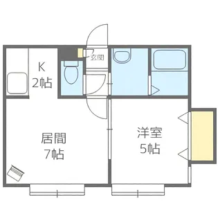 クレアハイム【203号室】の間取り