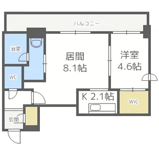 S-FORT豊平三条【8階】の間取り