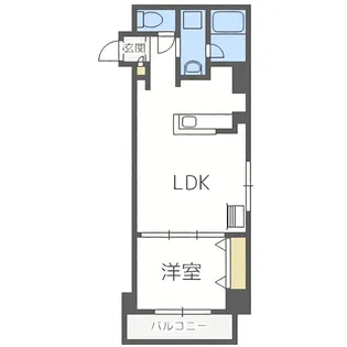 フロントコート大通公園【7階】の間取り