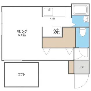 MODULOR中島公園1st【203号室】の間取り