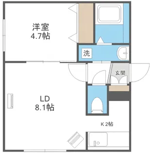 プレナス1【4階】の間取り