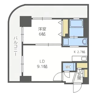 ティアラタワー中島倶楽部【30階】の間取り