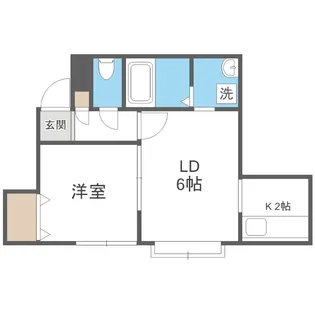 アイコートN8【203号室】の間取り