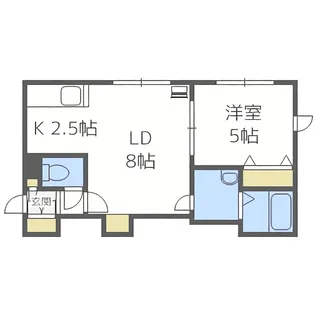 ラ・ヴェスタ白石【2階】の間取り