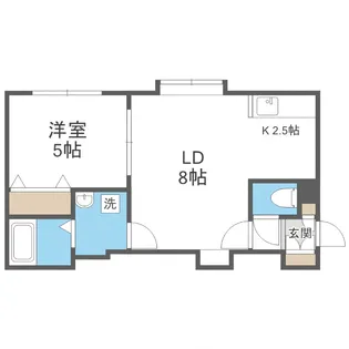ラ・ヴェスタ白石【3階】の間取り
