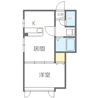 アーバンコート南郷Ⅰ【203号室】の間取り